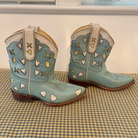 Miron Crosby - Rare Kids Julia Leather Cowboy Boot in Discontinued Color. Sz 13 - Picture 2 of 6